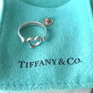 Tiffany & Co Elsa Peretti Open Heart Ring Sz 5.5